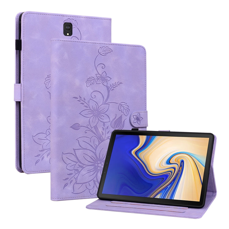Lily Embossed Leather Tablet Case