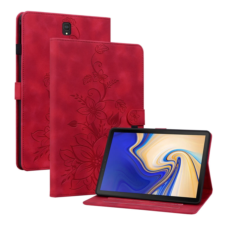 Lily Embossed Leather Tablet Case