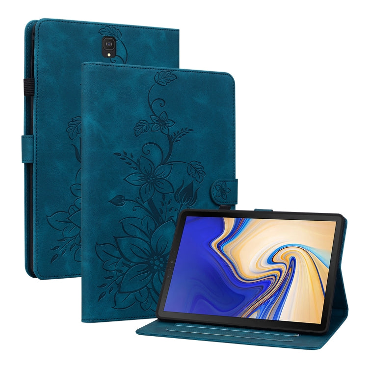 Lily Embossed Leather Tablet Case