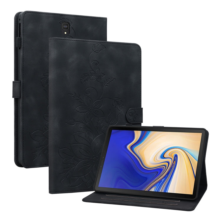 Lily Embossed Leather Tablet Case