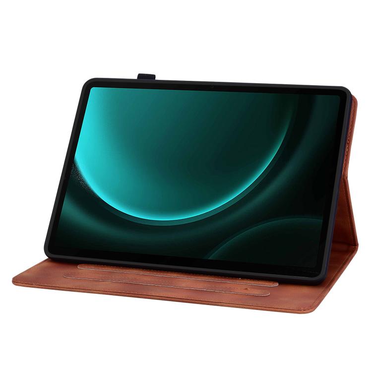Lily Embossed Leather Tablet Case