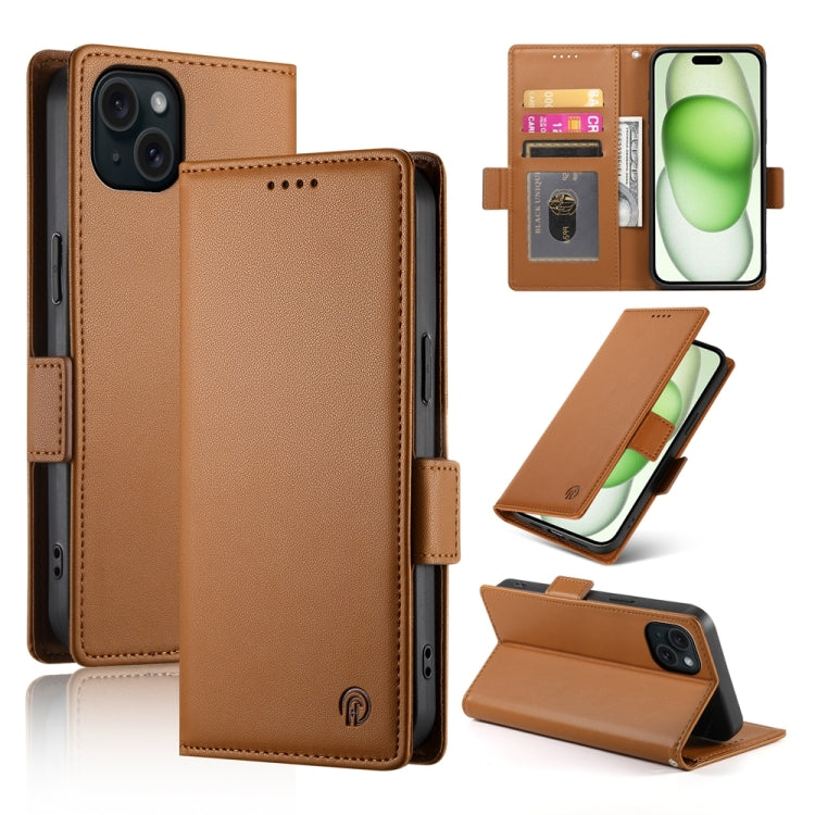Side Buckle Magnetic Frosted Leather Phone Case