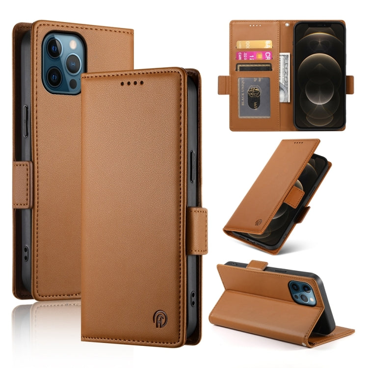 Side Buckle Magnetic Frosted Leather Phone Case
