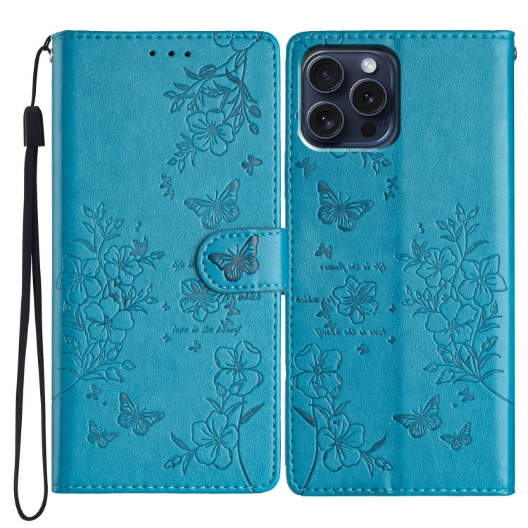 Butterflies and Flowers Leather Phone Case