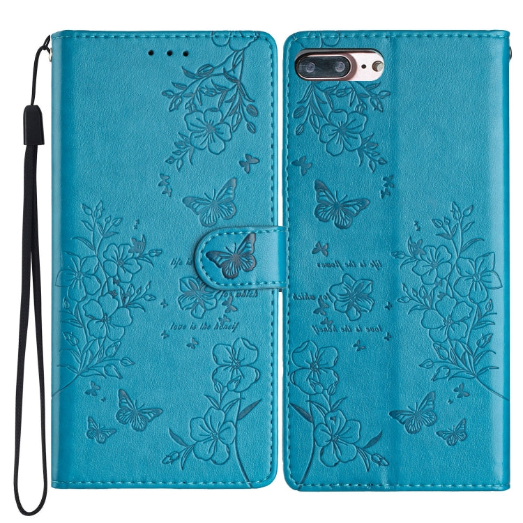 Butterflies and Flowers Leather Phone Case