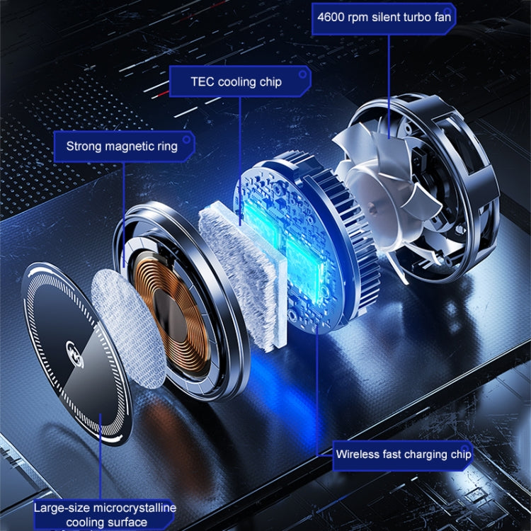 WK WP-U176 15W 4 in 1 Magnetic Cooling Wireless Charging Holder