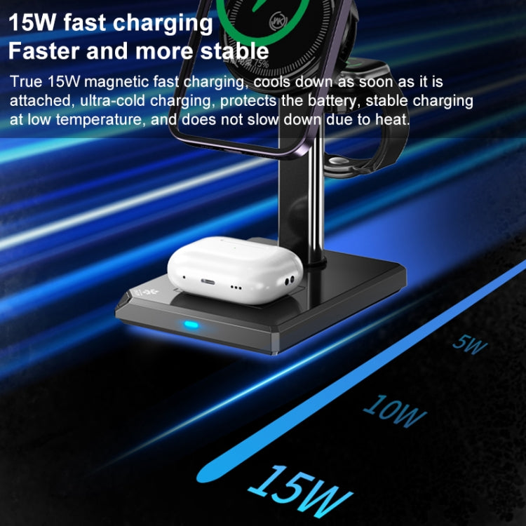 WK WP-U176 15W 4 in 1 Magnetic Cooling Wireless Charging Holder