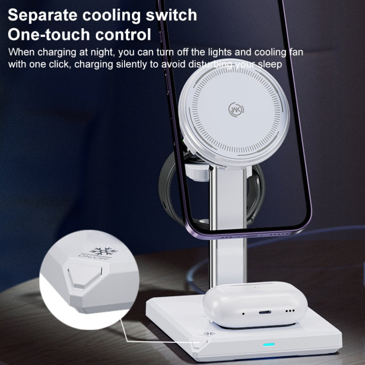 WK WP-U176 15W 4 in 1 Magnetic Cooling Wireless Charging Holder