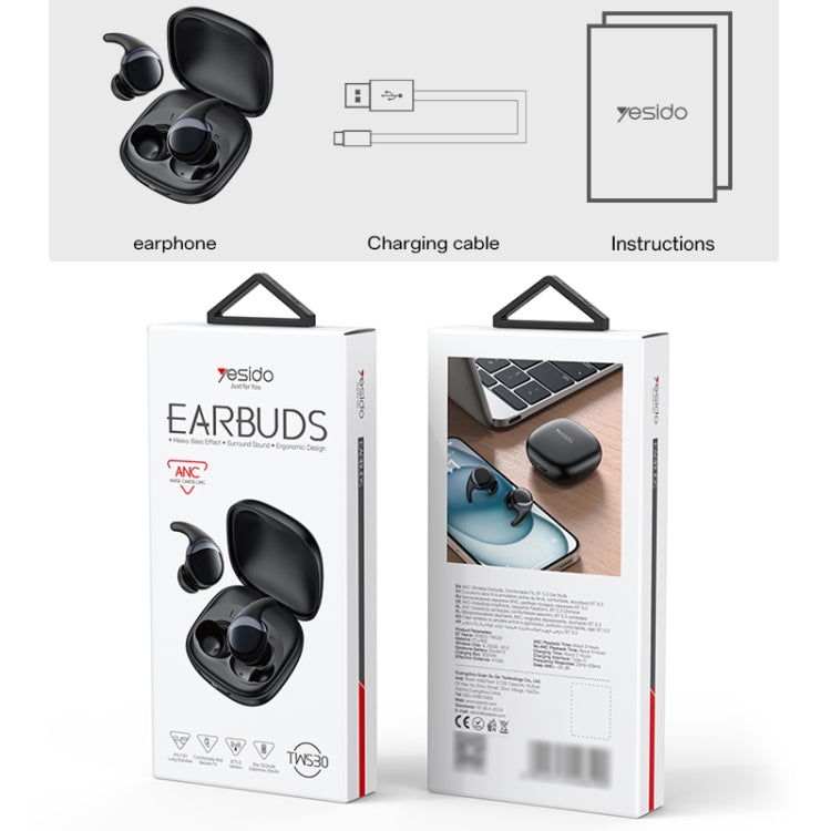 Yesido TWS30 ANC Active Noise Reduction TWS Bluetooth Earphone