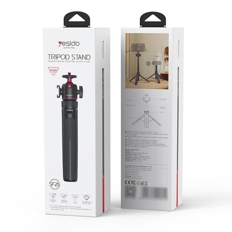 Yesido SF26 Ball Head Telescopic Tripod