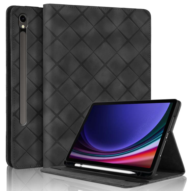 Rhombus Embossing Leather Tablet Case