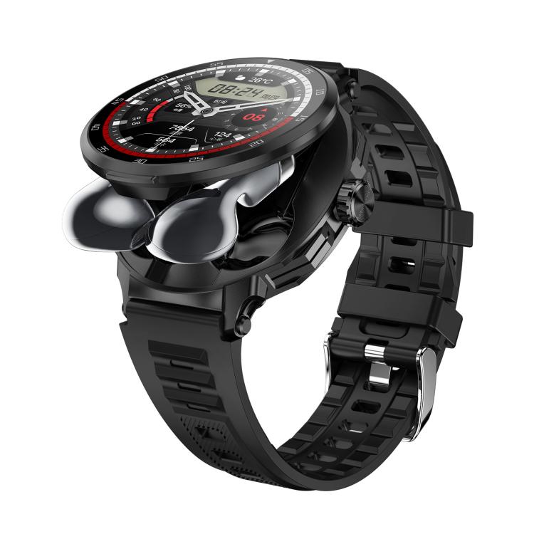 D11 1.46 inch 2 in 1 Bluetooth Earphone Smart Watch, Support Bluetooth Call / NFC / Heart Rate