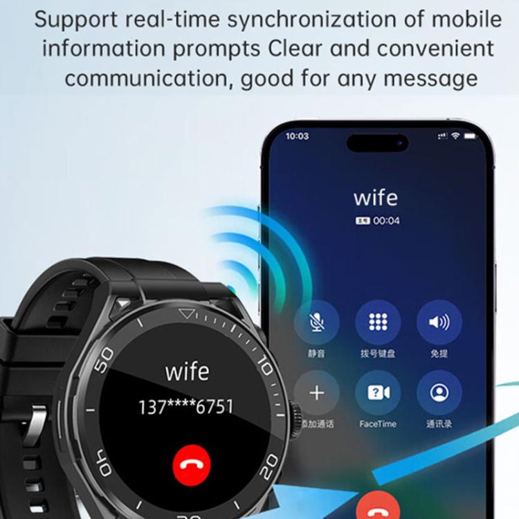 Q11 Dual-mode Bluetooth Headphones Smart Watch,1.58 inch, Support Bluetooth Call / Heart Rate, Q11