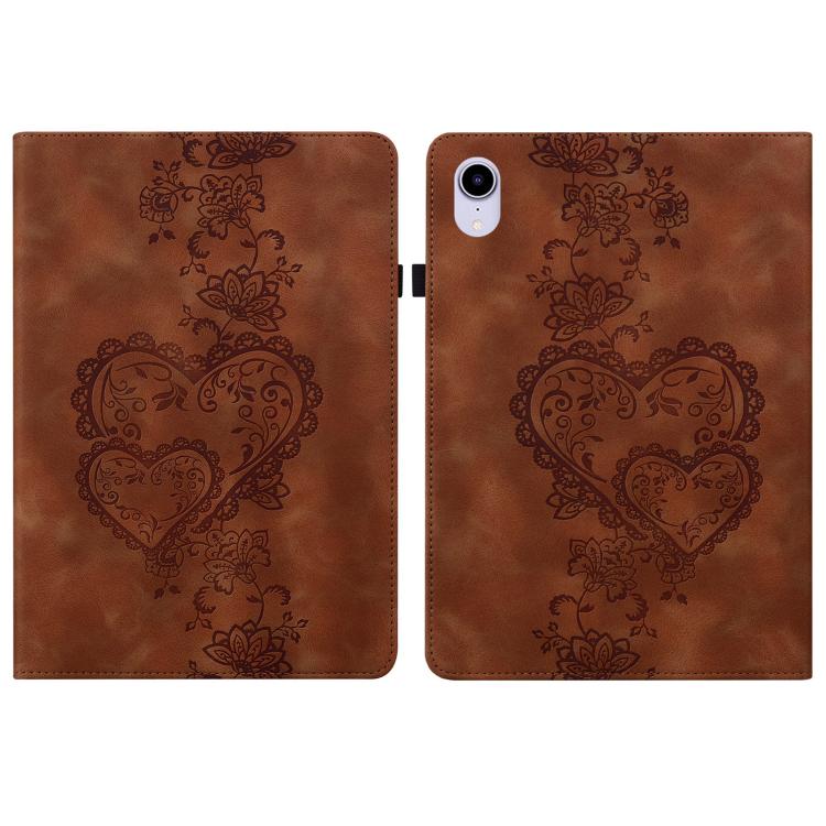Love Hearts Embossed Leather Smart Tablet Case, For iPad 2025 / 2022, For iPad Air 11 2025 / 2024...