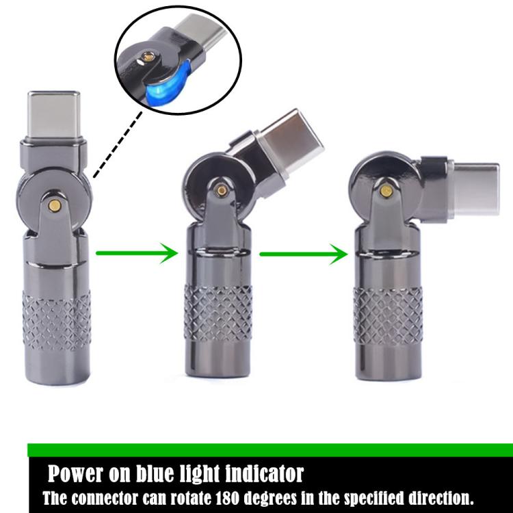 3A Charge Adapter, Type-C Male to Type-C Female(60W)