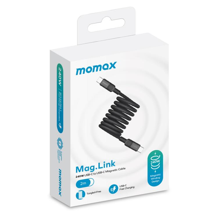Momax Mag.Link Magnetic 240W USB-C / Type-C to USB-C / Type-C Data Cable, DC71 2m