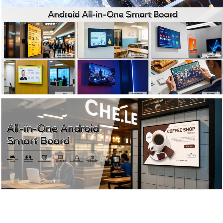 WA2189T 21.5 inch IPS Screen Advertising Machine Android 14 RK3576S 4GB+32GB, Specification: EU Plug