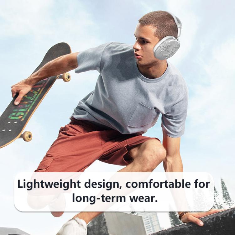 3 in 1 Diamond Star Headphones Silicone Protective Case, For Apple AirPods Max