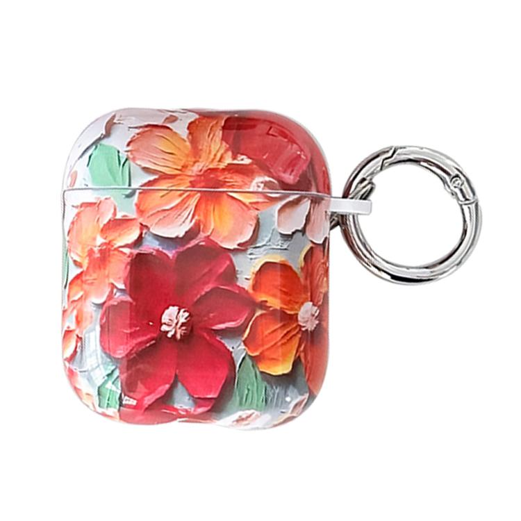 Oil Painting TPU Water Sticker Earphone Case, For AirPods 4, For AirPods Pro 2 / Pro, For AirPods...