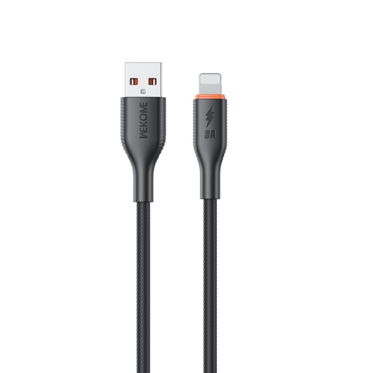 WK WDC-91i 12W USB to 8 Pin Silicone Data Cable, Length: 1.2m