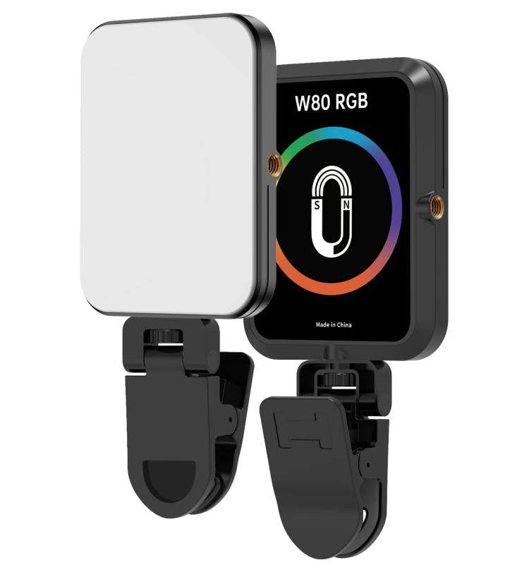 W80 Multifunctional Portable Magnetic Fill Light, W80 Three-Colors Light, W80 RGB Light