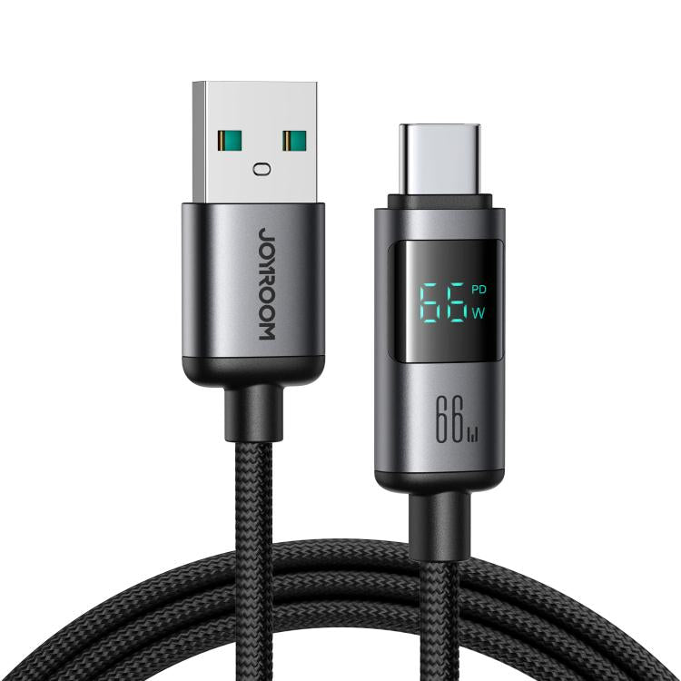 JOYROOM S-A16 Pro Prism Series 66W Digital Display USB to Type-C Fast Charging Data Cable, Length...