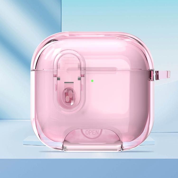 Clear Armor Security Lock Wireless Earphones Case with Hook & Holder, For AirPods 4