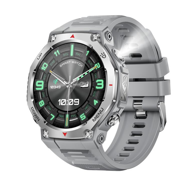 KT85 1.43 inch Screen 5ATM Outdoor Sports Smart Watch with Strong Flashlight