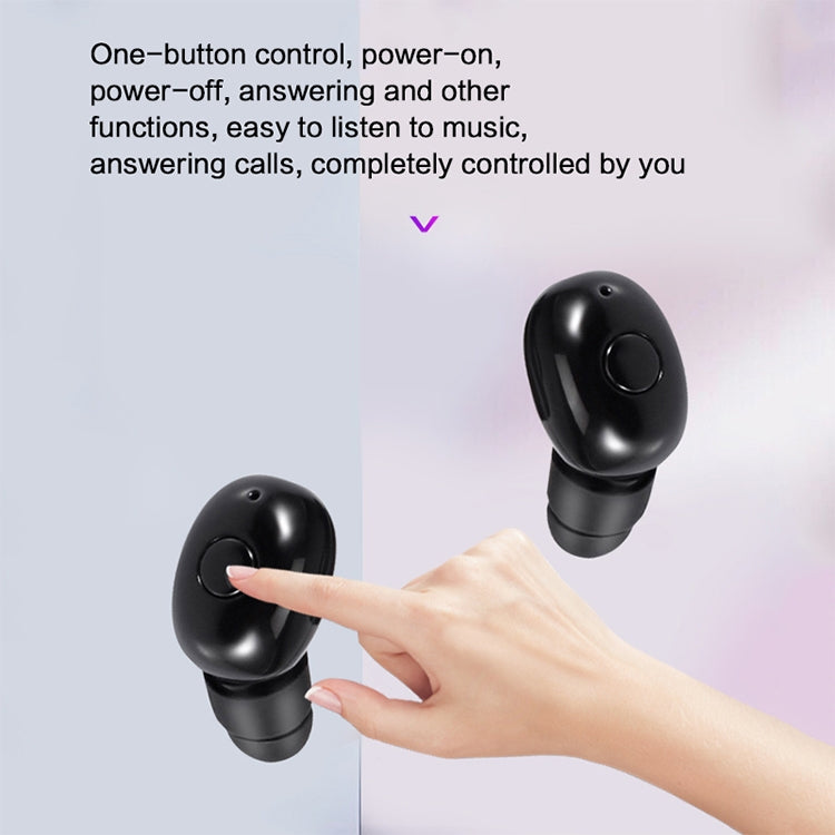 DT-4 IPX Waterproof Bluetooth 5.0 Wireless Bluetooth Earphone with 350mAh Magnetic Charging Box, ...