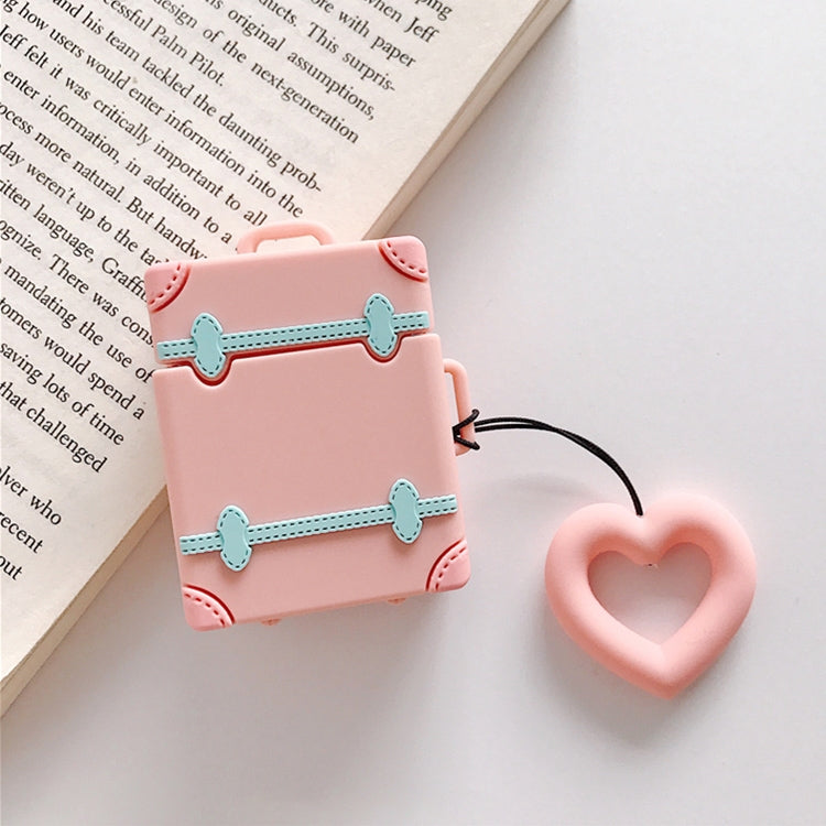 Wireless Earphones Shockproof Candy Colored Suitcase Silicone Protective Case for Apple AirPods 1...