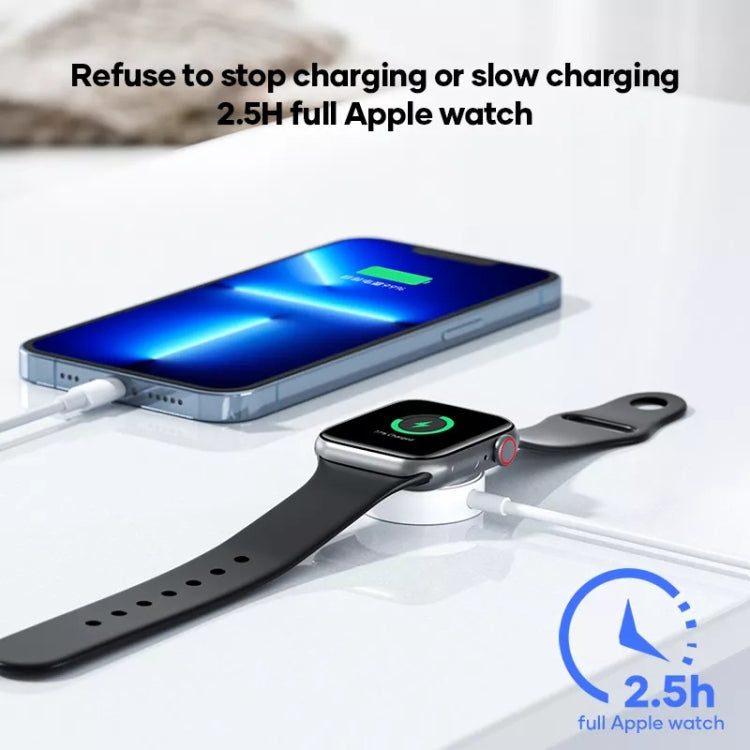 3 in 1 USB-C / Type-C to 8 Pin + USB-C / Type-C + Magnetic Watch Wireless Charger Data Cable, Cab...