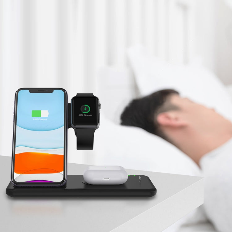Q20 4 In 1 Wireless Charger Charging Holder Stand Station For iPhone / Apple Watch / AirPods, Sup...