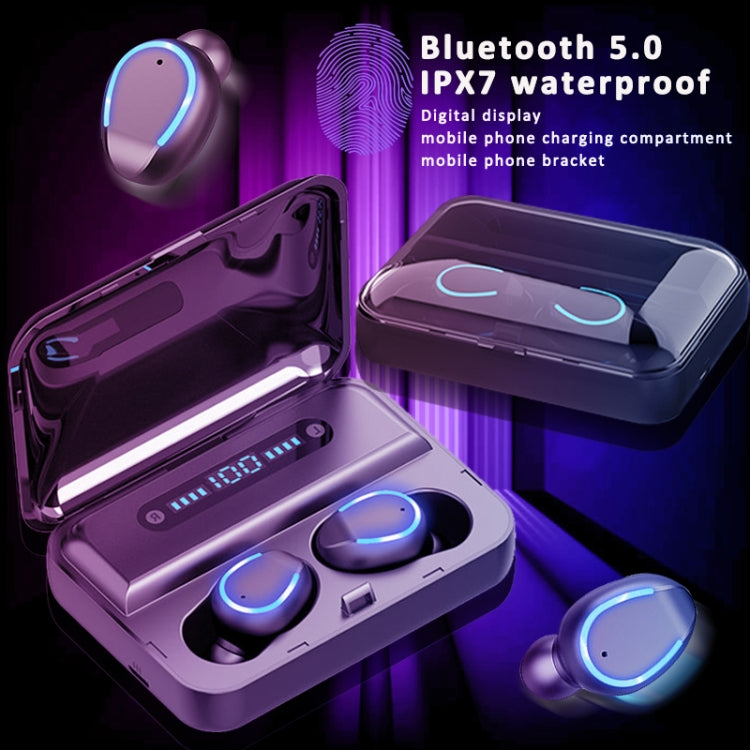 F9-5 Intelligent Noise Cancelling Touch Bluetooth Earphone with Charging Box, Supports Three-scre...