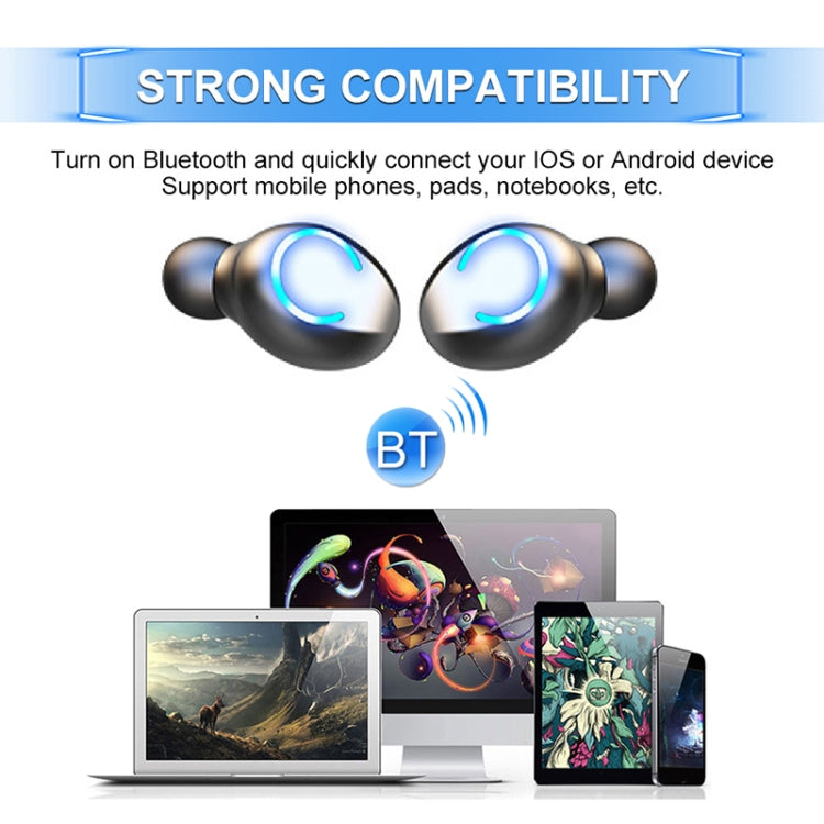 F9-6 TWS CVC8.0 Noise Cancelling Touch Bluetooth Earphone with Pull-out Cylindrical Charging Box,...