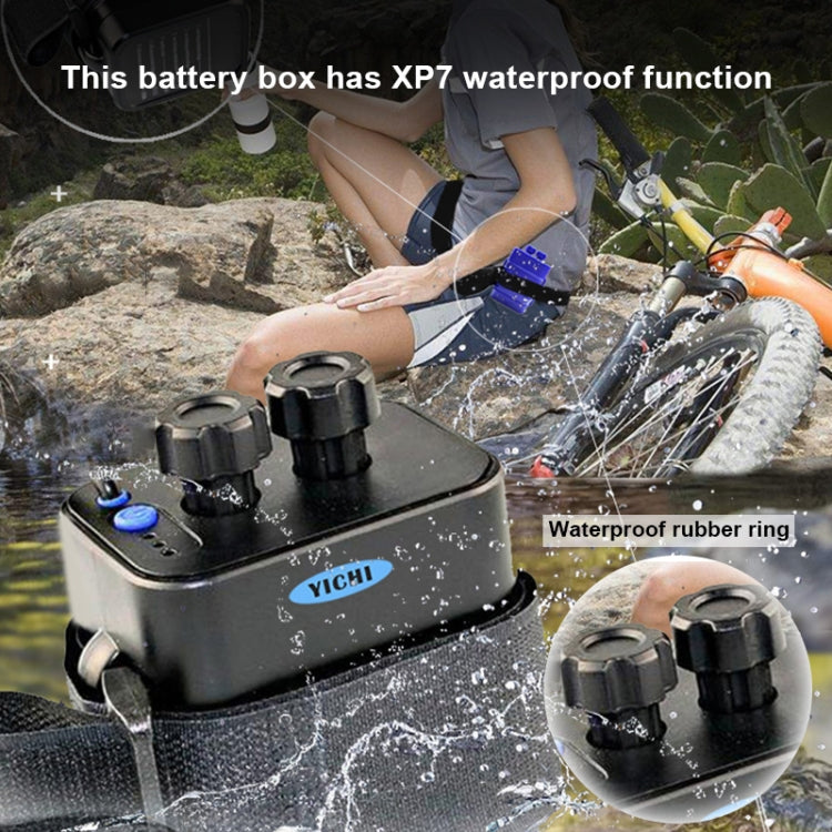 6 Sections 18650 Battery Multi-function Mobile Power Box with 8.4v Round Head & 5v USB Dual Volta...