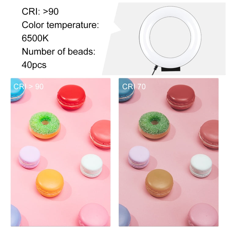 PULUZ 4.7 inch 12cm Curved Surface USB White Lights
