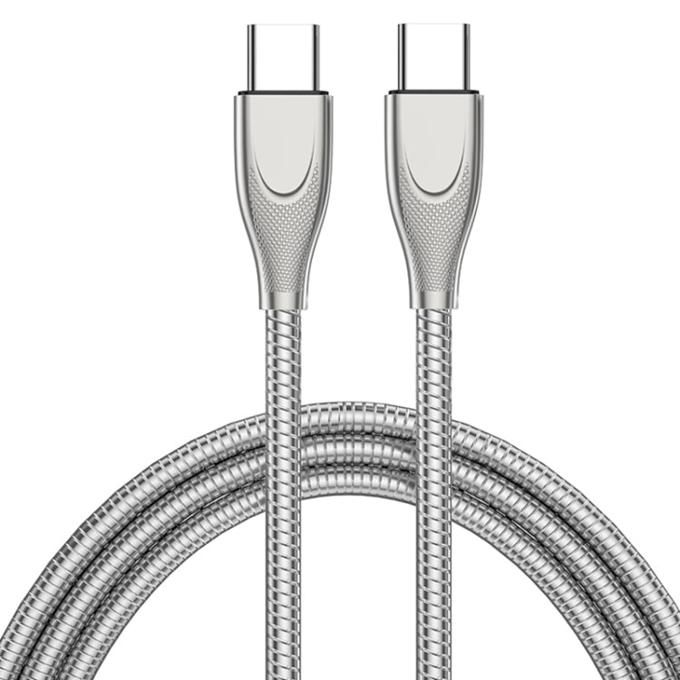 ADC-009 USB-C / Type-C to USB-C / Type-C Zinc Alloy Hose Fast Charging Data Cable, Cable Length: ...