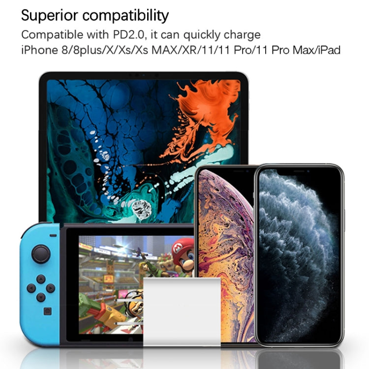 2 in 1 Single USB-C / Type-C Port Travel Charger + 3A PD 3.0 USB-C / Type-C to USB-C / Type-C Fas...