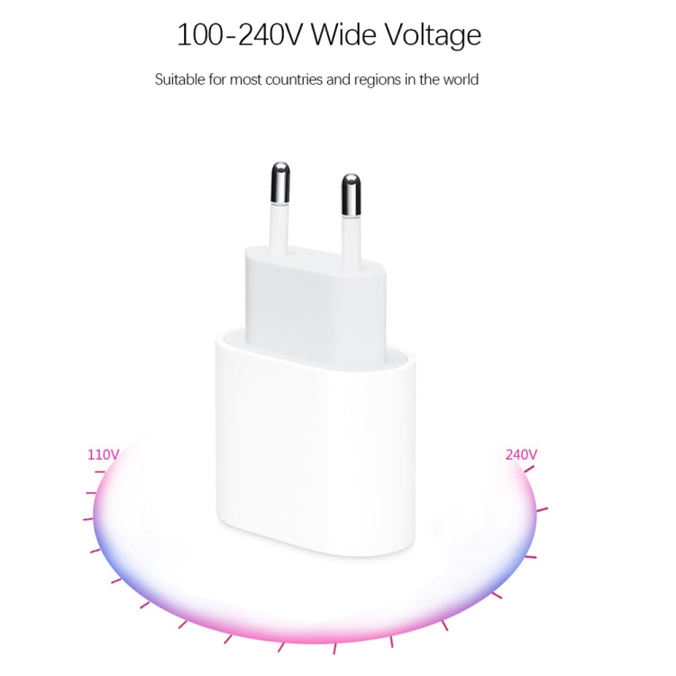 2 in 1 Single USB-C / Type-C Port Travel Charger + 3A PD 3.0 USB-C / Type-C to USB-C / Type-C Fas...