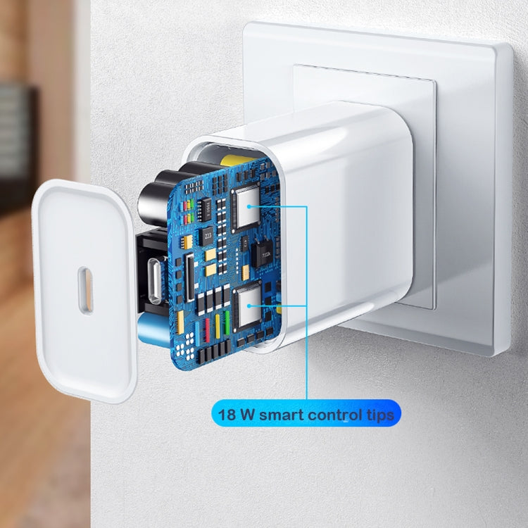 2 in 1 Single USB-C / Type-C Port Travel Charger + 3A PD 3.0 USB-C / Type-C to USB-C / Type-C Fas...