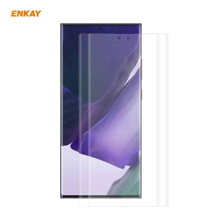 For Samsung Galaxy Note 20 Ultra 2 PCS ENKAY Hat-Prince 3D Full Screen PET Curved Hot Bending HD ...