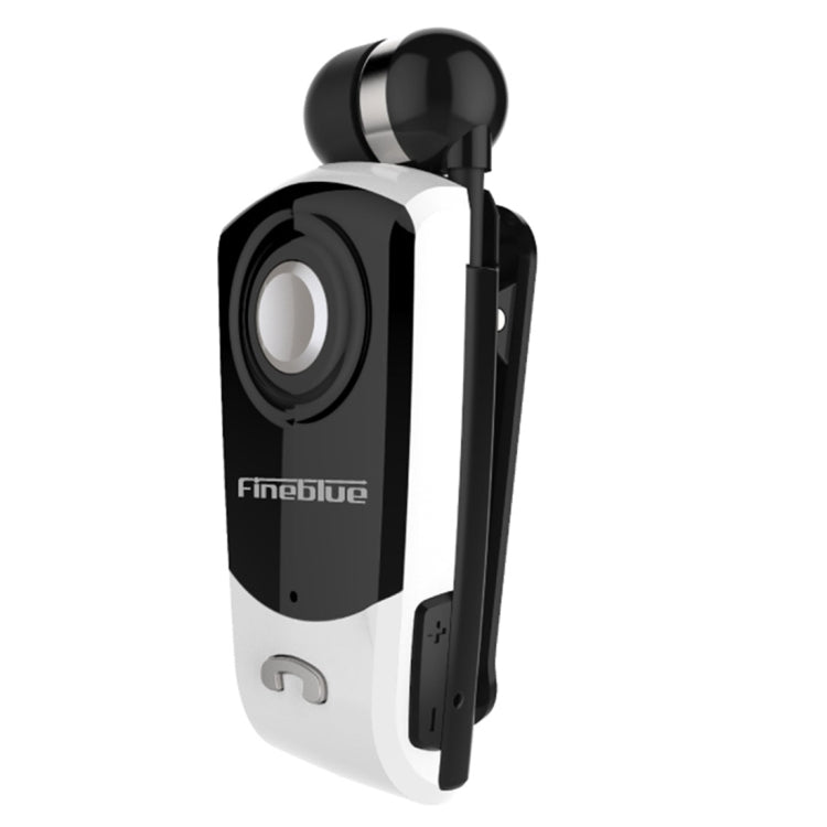F960 CSR4.1 Retractable Cable Caller Vibration Reminder Anti-theft Bluetooth Headset, Black, Whit...