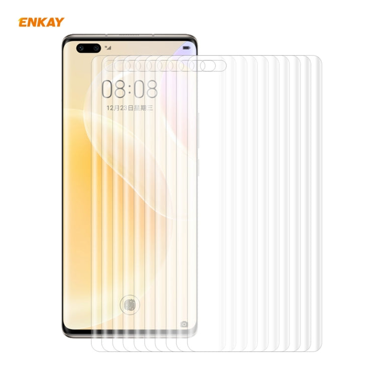 10 PCS ENKAY Hat-Prince 3D Full Screen PET Curved Hot Bending HD Screen Protector Soft Film, Supp...