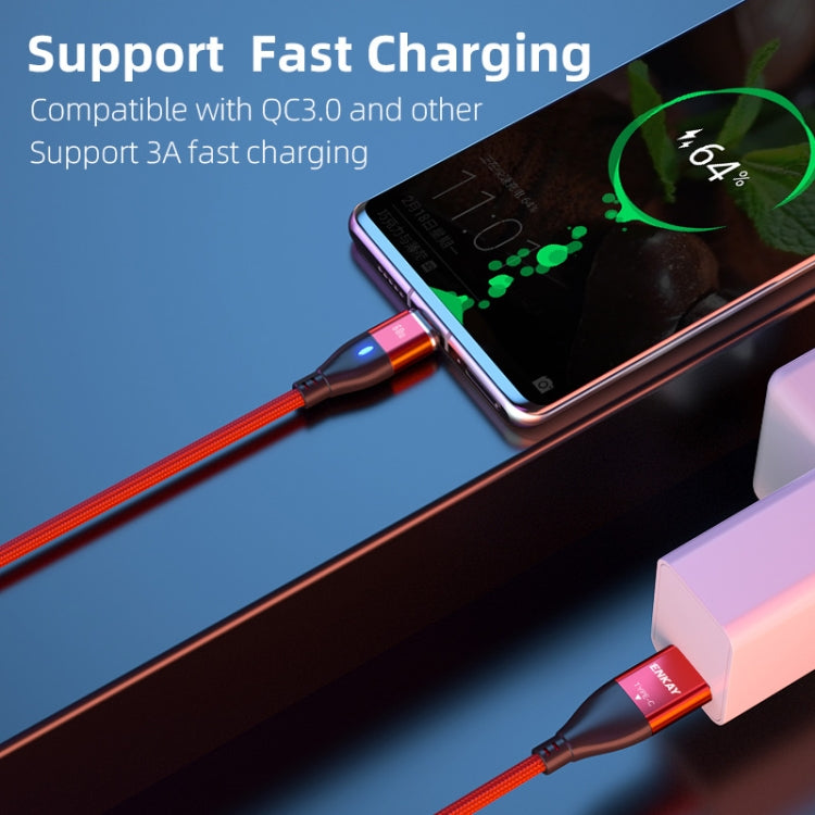 ENKAY 6-in-1 PD60W USB-A / Type-C to Type-C / 8 Pin / Micro USB Magnetic Fast Charging Cable, 1m, 2m