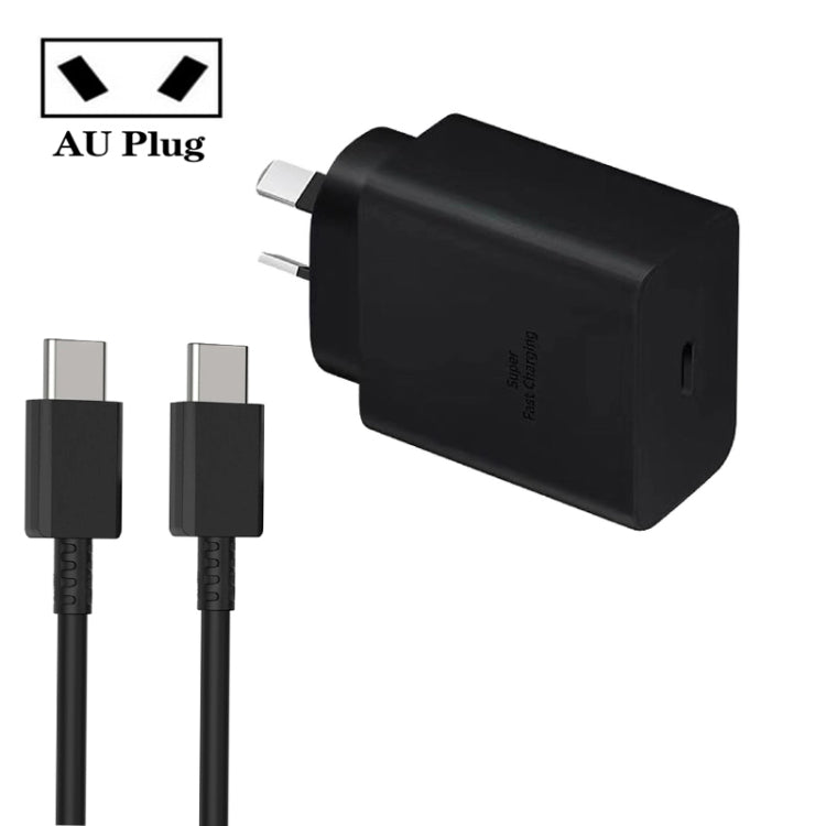 M135 PPS / PD 45W USB-C / Type-C Port Fast Charger with 5A Type-C to Type-C Cable, AU Plug