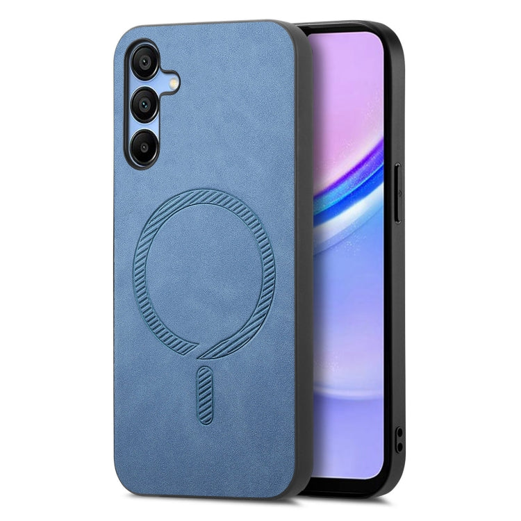 Solid Color Retro Magsafe PU Back Cover Phone Case