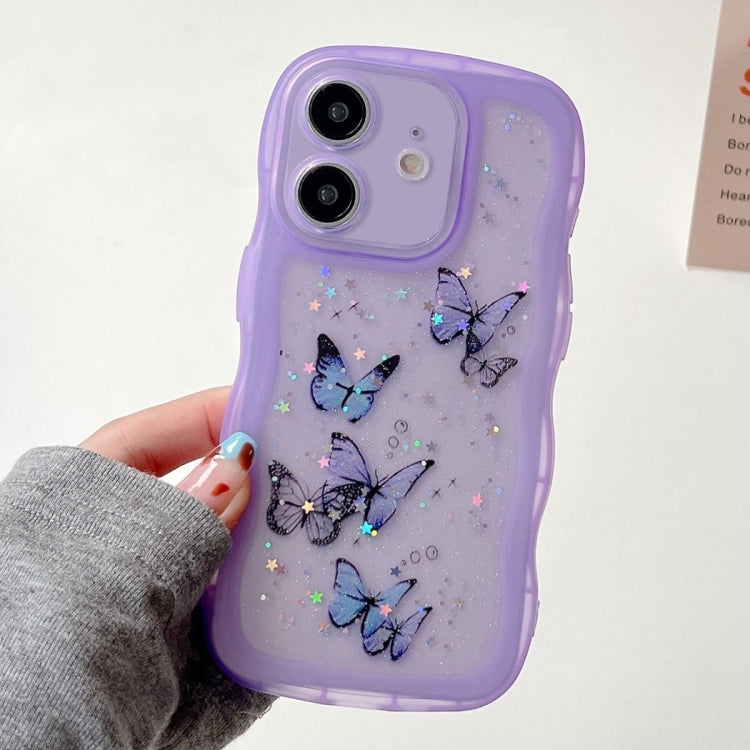 Wave Edge Butterfly TPU Hybrid PC Phone Case