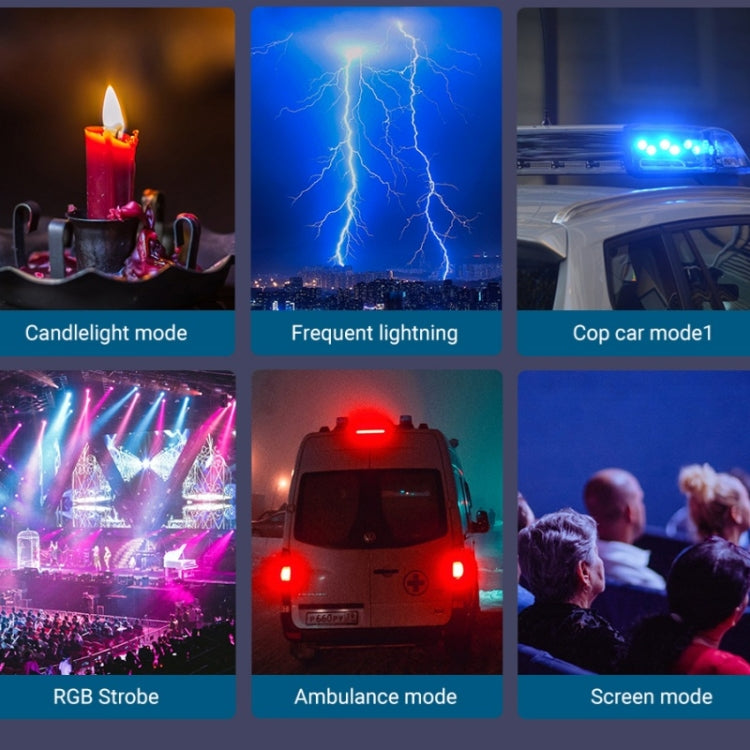 M1SE 12 Effects RGB Photography Lamp 0.96-inch TFT Screen Pocket Fill Light, M1SE