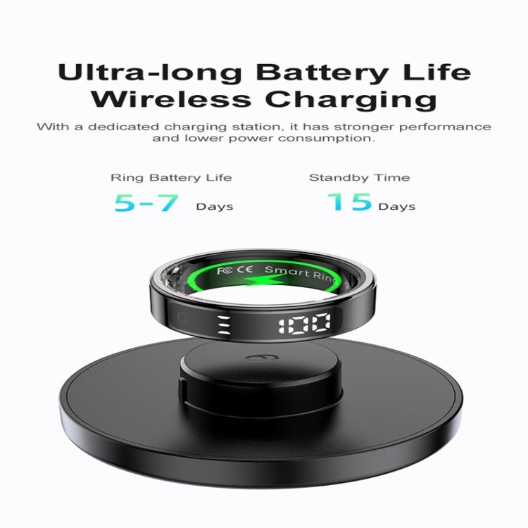 R11 SIZE 12 Smart Ring, Support Heart Rate / Blood Oxygen / Sleep / Multiple Sports Modes