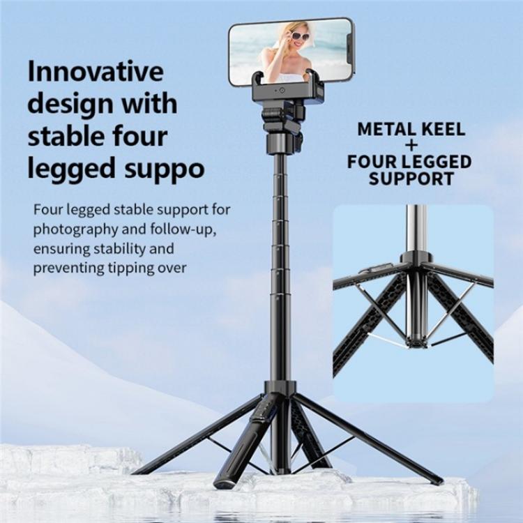 C16 Smart Bluetooth Remote Control Shooting Stand AI Auto-Tracking Selfie Stick, C16